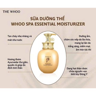 Sữa Tắm Và Dưỡng Thể làm mềm da dưỡng trắng ngừa lão hoá cấp ẩm sâu nuôi dưỡng da Whoo Spa