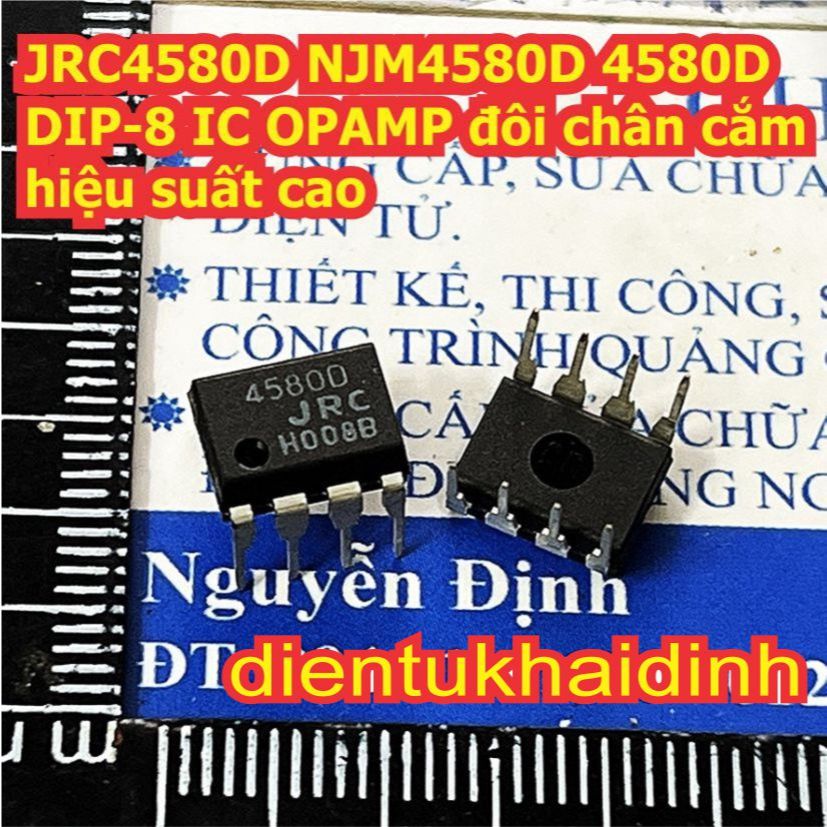 5 con JRC4580D NJM4580D 4580D JRC JRC4580 NJM4580 4580 DIP-8 / SOP-8 IC OPAMP đôi chân cắm hiệu suất