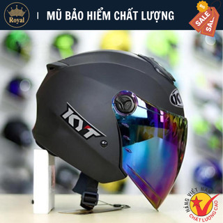  Nón Bảo Hiểm 3 4 - Mũ Royal XH01 Đen Nhám Chính Hãng Cao Cấp Giá Rẻ 