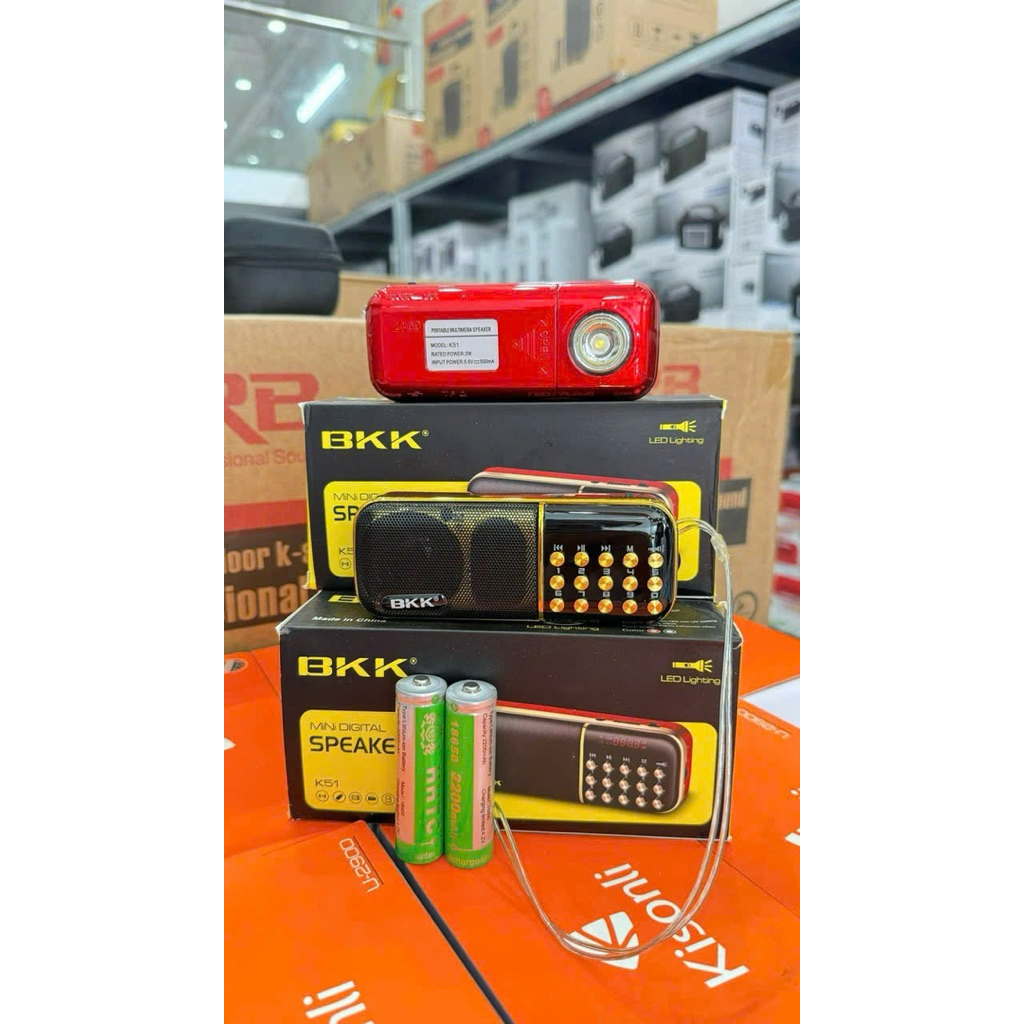 Máy nghe nhạc thẻ nhớ, USB, nghe kinh phật, nghe đài FM BKK K51