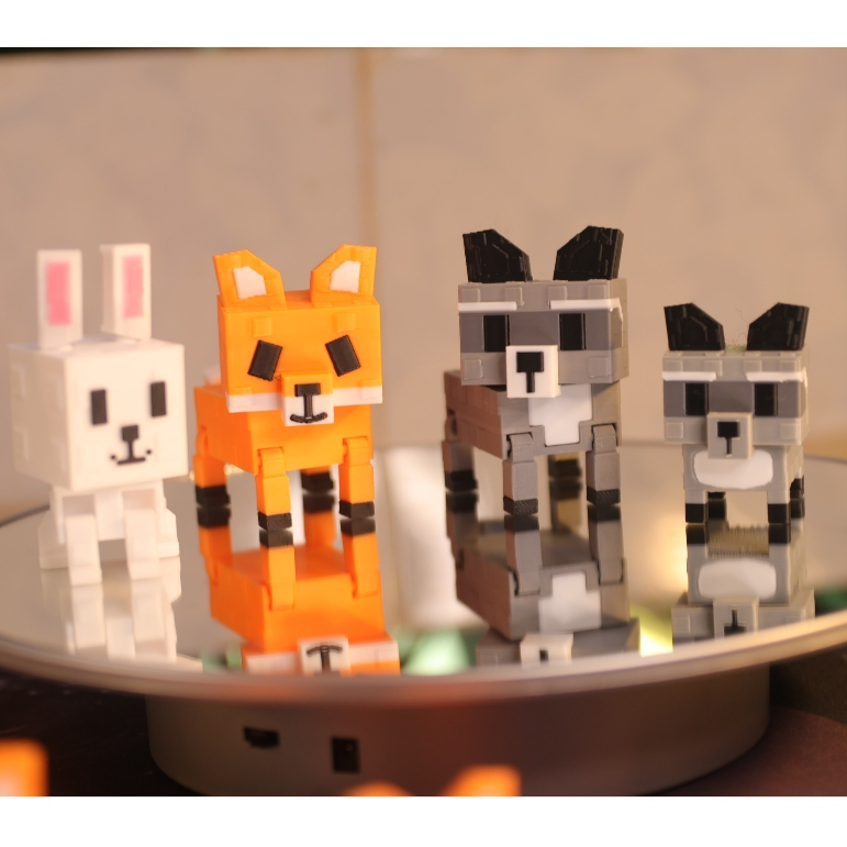 *Lucky box 🌺Đồ chơi roblox Grow A Garden RACCOON, rex fox, cáo trắng (dễ thương, to nhỏ, móc chìa khóa cute)