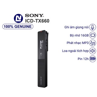 New Full box Sony ICD TX660 Máy ghi âm Kỹ thuật số bộ nhớ 16GB