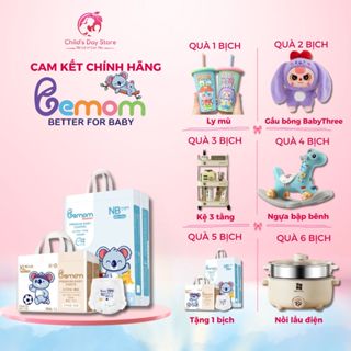 (TẶNG QUÀ) Tã/Bỉm Bemom Hàn Quốc Quần/Dán Đủ Size S56/M48/L46/M44/L42/XL40/XXL38 - Childs Day Store