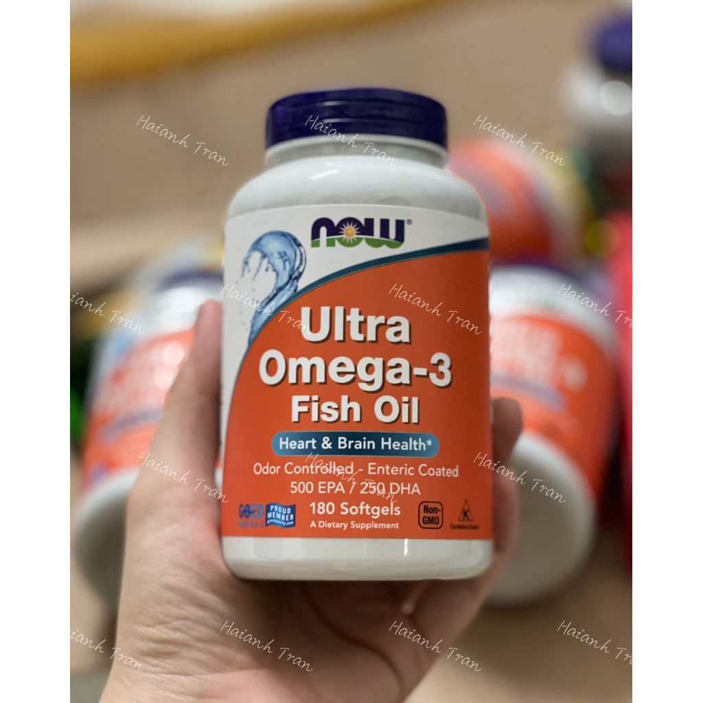 Viên uống dầu cá NOW ULTRA OMEGA 3 FISH OIL 180 viên