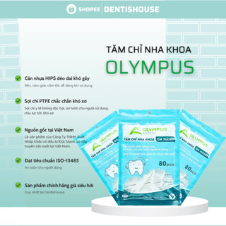 [ COMBO 12 túi ] tăm chỉ nha khoa OLYMPUS ( 960 pcs ) - Sản phẩm vệ sinh răng miệng hàng VIỆT NAM chất lượng cao