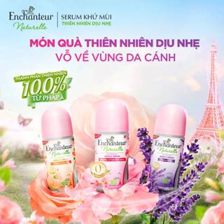  COMBO 2 Lăn khử mùi tinh chất Serum Enchanteur   50ml x 2   tặng 2 lăn   20ml x 2   - KOL 