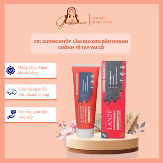 LANZF Kem Massage Giảm Đau Xương Khớp, Gel Xoa Bóp Xương Khớp Giúp Giảm Nhức Mỏi Vai Gáy Lưng Gối 100g