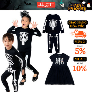 Trang phục hóa trang Halloween bé trai, bé gái HTKIDS, chất rib cotton, cotton 4 chiều cho bé từ 12-35kg-DBTBG021
