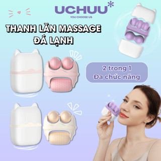  Thanh Lăn Massage Đá Lạnh UCHUU Con Lăn Nén Đá Đa Năng 2 Trong 1 Nâng Cơ Mặt Làm Mát Giảm Sưng 