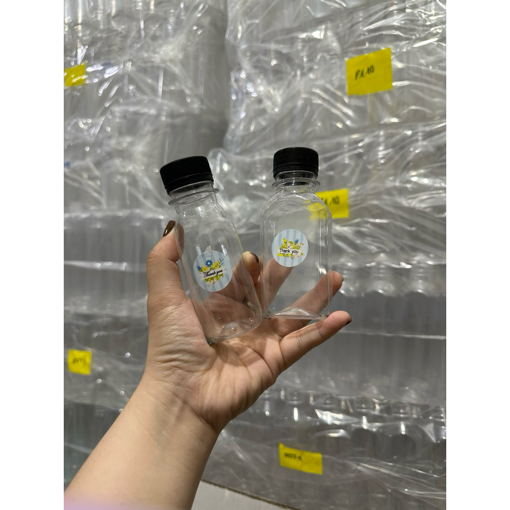 (TẶNG KEM STICKER) 100 CHAI NHỰA mini Tròn vuông tam giác 50ml 100ml , 120ml , 150ml