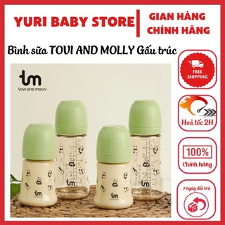 Bình sữa Tovi and Molly họa tiết Gấu trúc nhựa PPSU dung tích 180ml 280ml