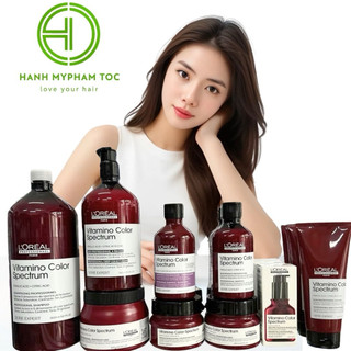   NEW Bộ sản phẩm gội xả ủ cho tóc nhuộm tẩy L’Oreal Vitamino Spectrum Color 