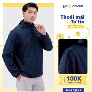Áo khoác gió nam YODY 3C thông minh cản gió chống thấm nước cản bụi MCWC25A037-AKM5041