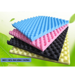  Tấm mút foam tiêu âm.Cách âm chống ồn hình trứng  hột gà .Size 40*40cm 50*50cm dày 3cm,5cm 