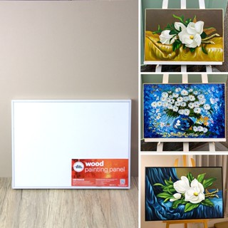  Tấm Canvas Panel  30x40cm  Bằng Ván Gỗ - Đóng Sẵn Khung Thảo Tranh - Canvas Vẽ Tranh Toan Vẽ Tranh 