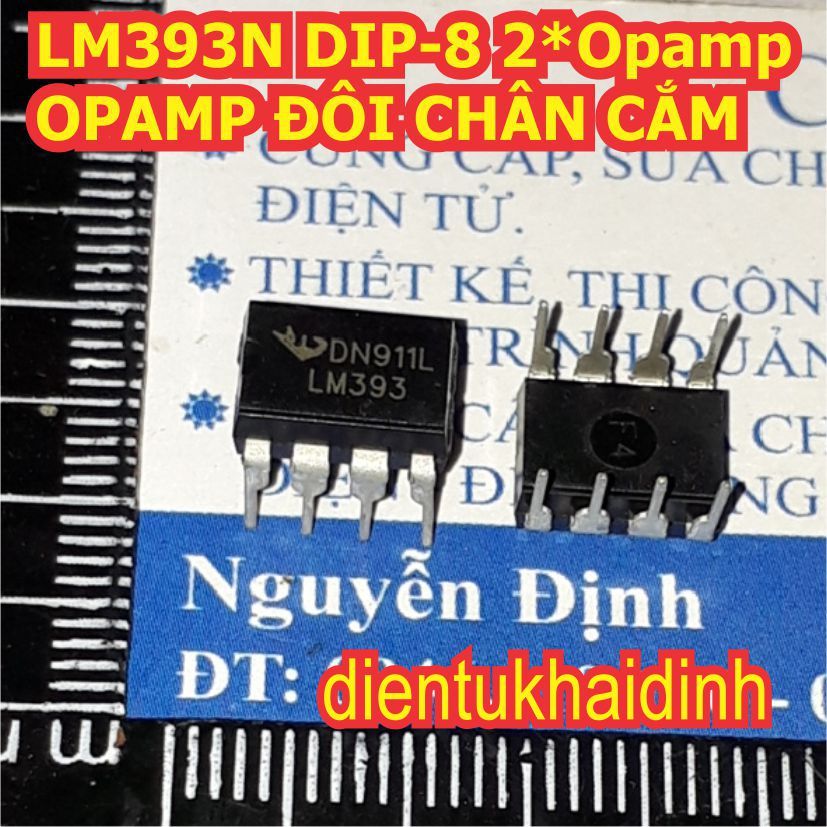 10 con LM393N LM393 DIP-8 2*Opamp OPAMP ĐÔI CHÂN CẮM (10 con) KDE1410