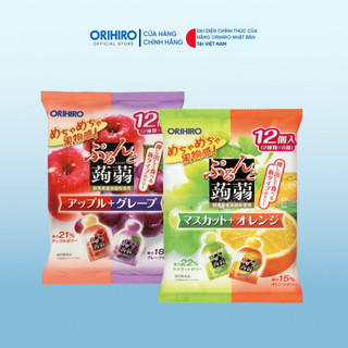  Thạch trái cây Orihiro - gói lớn 12 cái nhiều vị 