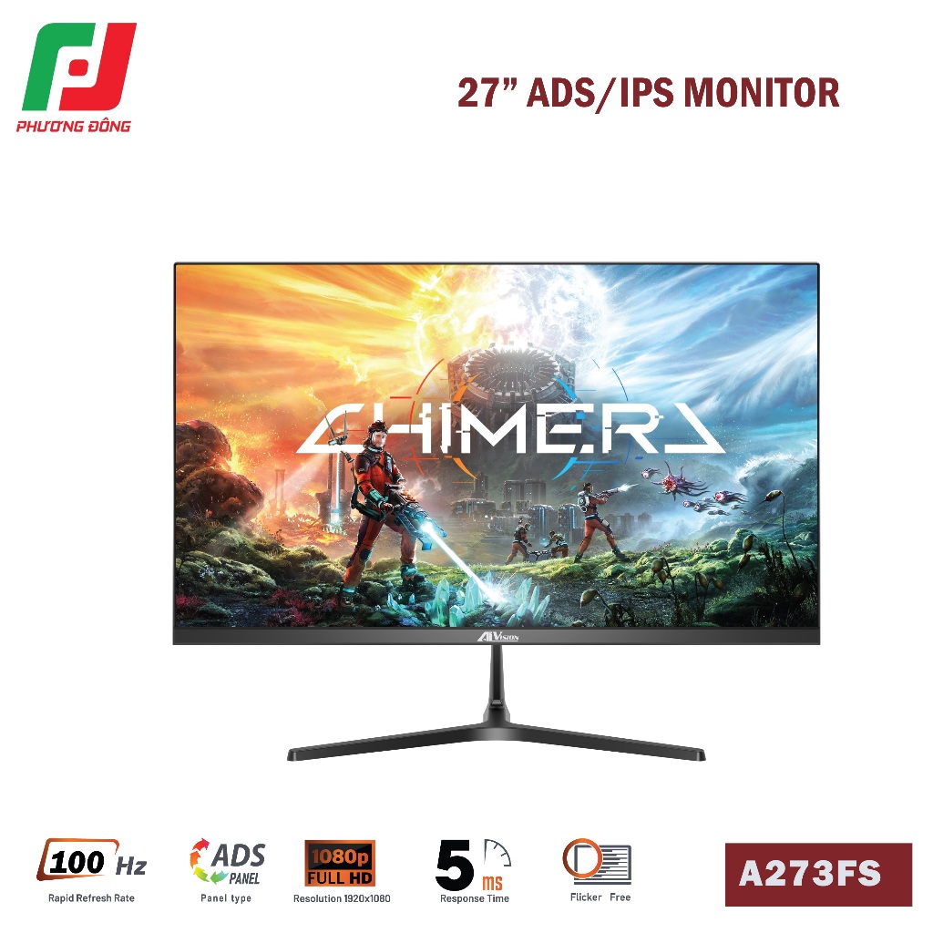 Màn hình văn phòng VSP AIVISION A273FS - 27 inch | IPS | FHD | 100HZ