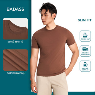 Áo Phông Trơn BADASS Form Thể Thao, Thoáng Mát, Co Dãn Thấm Hút Mồ Hôi - APTOL605