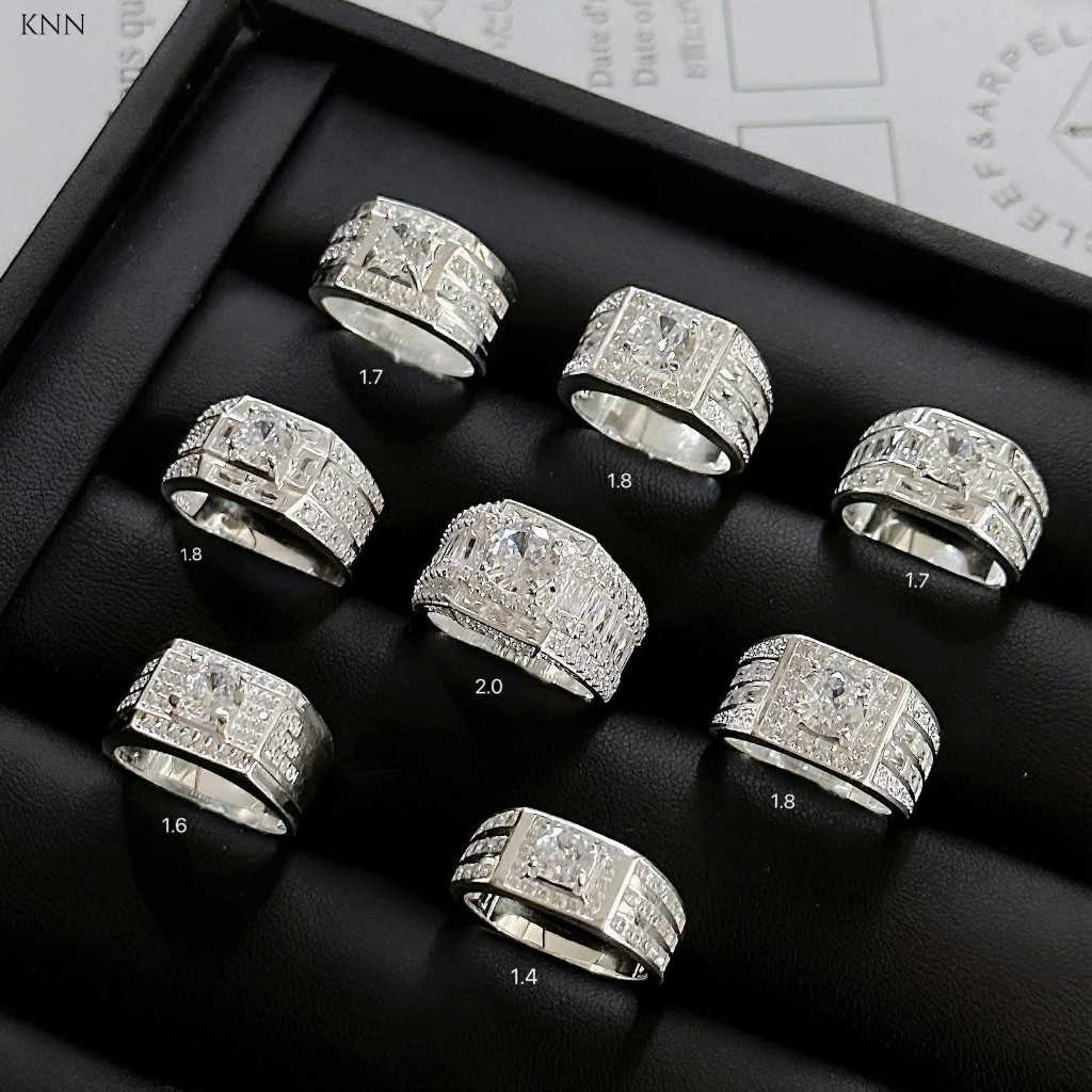 Nhẫn nam các mẫu chuẩn bạc ta dày dặn