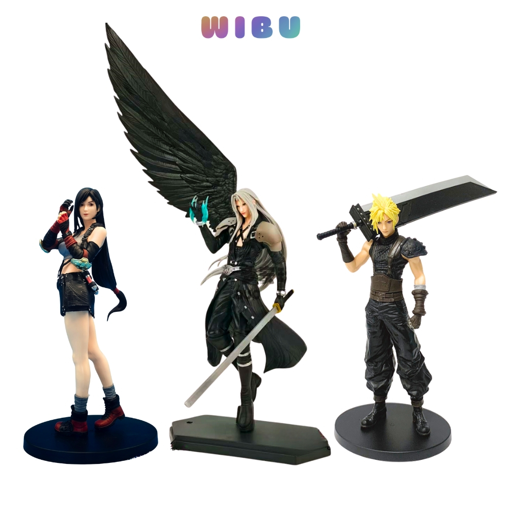 Mô Hình Sephiroth Final Fantasy Dáng Đứng Chiến Đấu - Cao 20-44cm - Nặng 420gram - Figure Anime - Bo