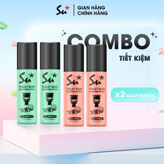 Combo Xịt khử khuẩn bệ ngồi bồn cầu Su Star, loại bỏ 99.999% vi khuẩn trong 10 giây 50ml