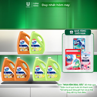 Combo 2 Nước Lau Sàn Sunlight BIOSHIELD Ngăn côn trùng hiệu quả | Chai 3,6KG | Chanh Yuzu & Sả | Quế & Cam Bergamot