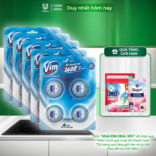 Combo 5 VỈ Viên Thả Vệ Sinh Bồn Cầu Vim | Sạch Khuẩn, Sáng Bóng đến 1600 Lần Xả (3x180g/vỉ)