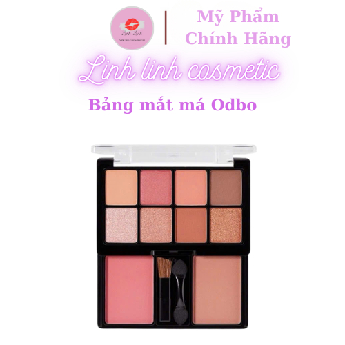 Bảng Phấn Mắt Má Odbo – 2in1 Trang Điểm Tiện Lợi