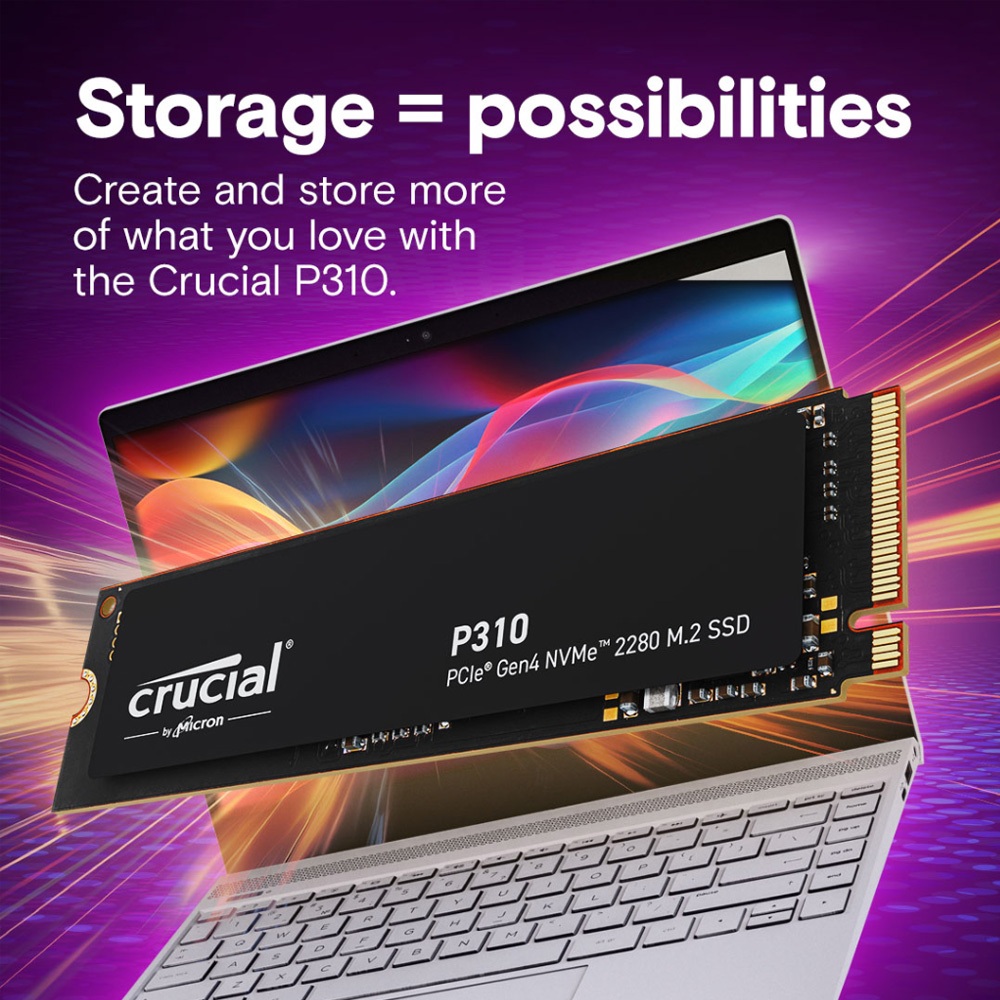 Ổ cứng SSD Crucial P310 1TB M.2 PCIe Gen4 x4 NVMe - Bảo hành 36 tháng | BigBuy360 - bigbuy360.vn