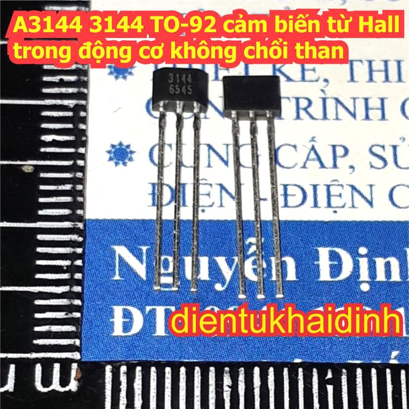 10 con A3144EUA A3144 3144 TO-92 cảm biến từ Hall trong động cơ không chổi than kde4558