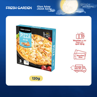  Pizza Hải Sản Fresh Garden pizza đông lạnh bột mì hảo hạng phô mai thơm ngậy 120g 