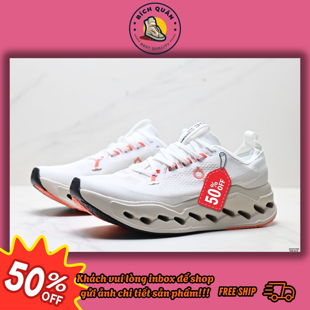 Nhận Order Giày Sneaker Best Quality✮On Cloudsurfer Max JFD474-RDR✮Độ Hoàn Thiện 98%✮