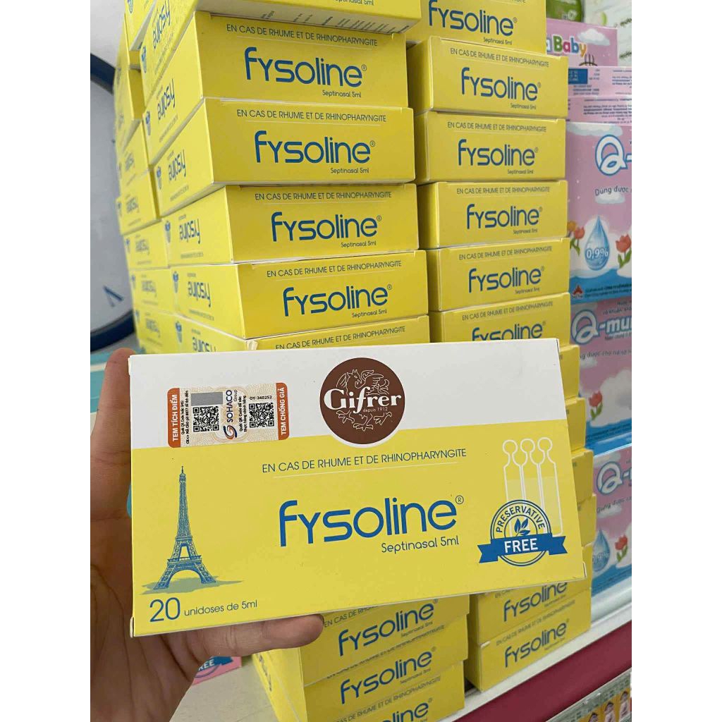 Nước muối vệ sinh mũi Fysoline vàng