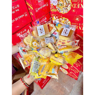 [Thùng 2kí] Bánh bông lan Mix đủ loại, bánh tam giác mix vị, ăn vặt bánh kẹo