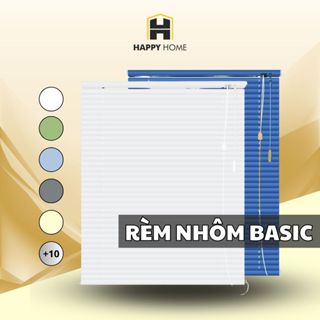 Rèm sáo nhôm trơn Basic - Rèm sáo ngang sang trọng (đặt theo số đo yêu cầu + chọn màu)