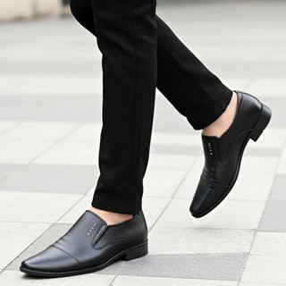  Giày tây nam da thật – Giày công sở Tăng Chiều Cao 4cm Bền Đẹp 