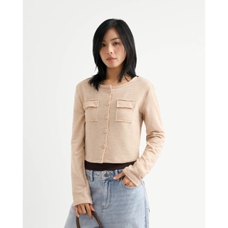  Áo Khoác Nữ Túi Đắp Form Regular - Routine 10F25JACW003 