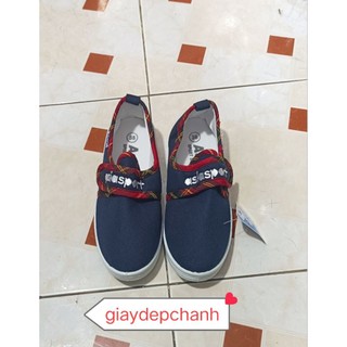 Giày bata trắng và xanh dán Asia size nữ