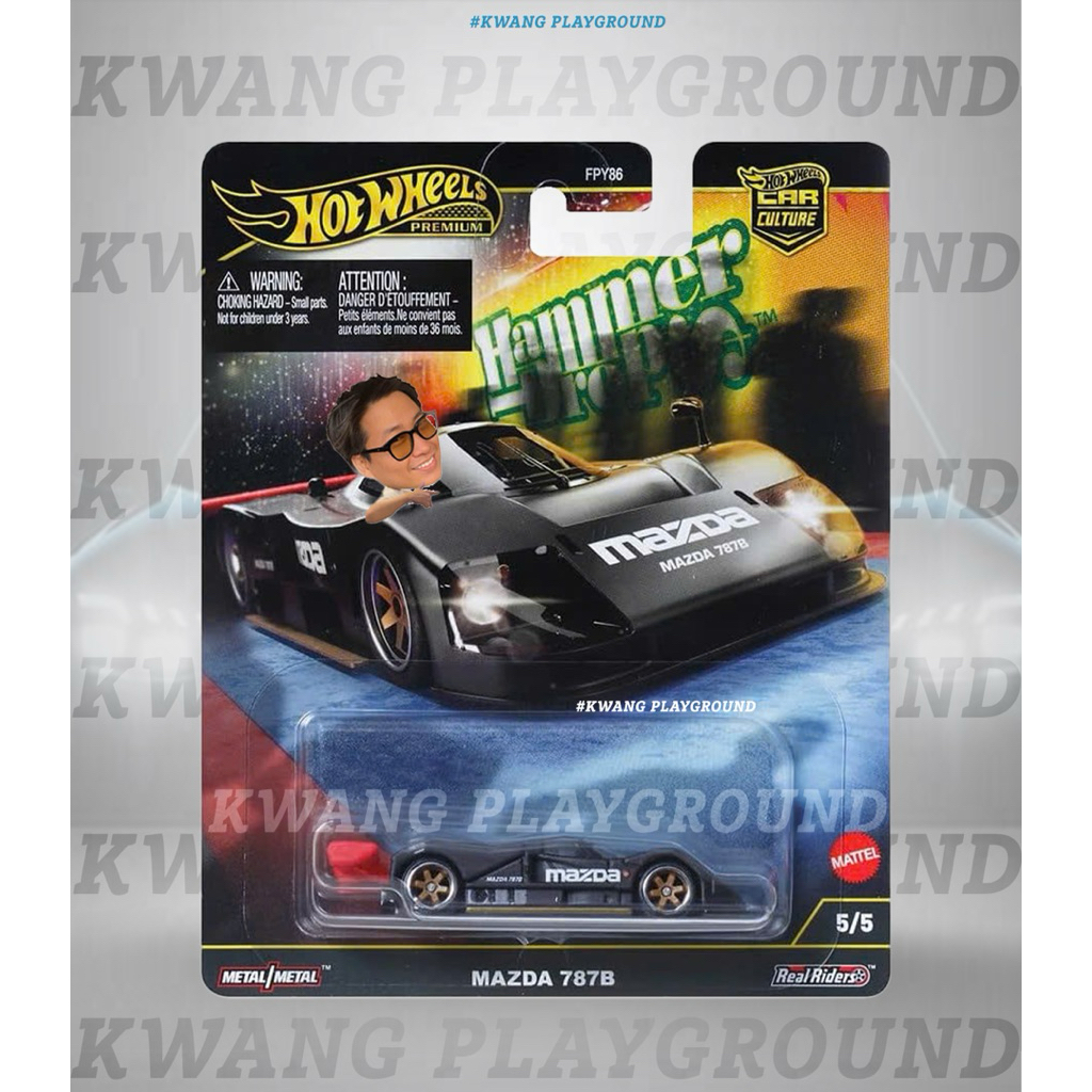 Kwang Playground - Xe mô hình Hot Wheels Premium Mazda 787B (đen)