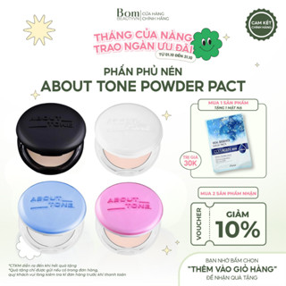 Phấn Phủ Dạng Nén Thuần Chay Kiềm Dầu, Siêu Mịn Eglips About Tone Powder Pact Nhiều Mẫu