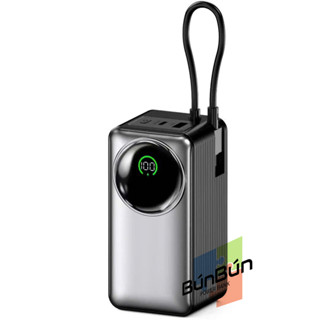  Vỏ mạch box sạc dự phòng PD 65W 4 cell 21700 có hỗ trợ VOOC-SVOOC kèm cáp typeC liền thân 65W có thể làm dây xách 