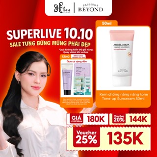 [VHL x Beyond]Kem chống nắng cấp ẩm nâng tone Beyond 50ml GWP 1 Dầu gội 100ml & 1 Mặt nạ 25ml & 5 sachet 1,5ml-3ml
