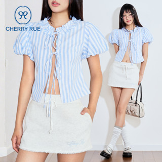 CHERRY RUE Chân váy nỉ nữ Swin dáng ngắn cá tính năng động dễ phối đồ