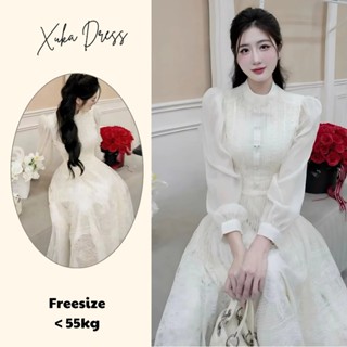  Váy Maxi Ren Màu Kem Xukadress – Đi Tiệc Chụp Ảnh – Form xoè Đẹp – Sang Trọng Váy Dự Tiệc Váy du lịch Dài Thướt Tha 