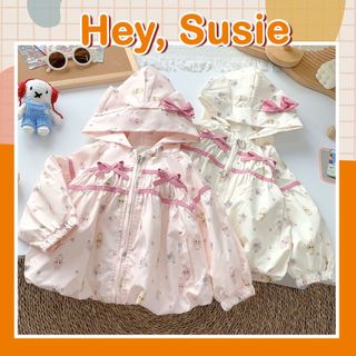 Áo Khoác Hồng Labubu Đính Nơ Cho Bé Gái Size 9-20kg Hey Susie AK1724 