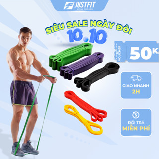 Dây kháng lực tập gym power band Justfit Active For Men cao su tự nhiên,hỗ trợ tập gym yoga kéo xà