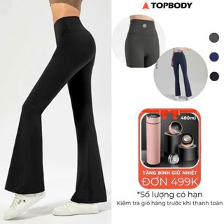 Quần Legging Ống Loe TOPBODY Wear Cạp Cao Nâng Mông Thể Thao Nữ QUAYG10 Tập Gym Yoga Siêu Co Giãn Tôn Dáng - QUAYG10