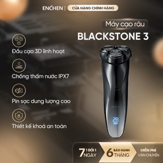 Máy cạo râu Enchen Blackstone 3 chống nước IPX7, tích hợp tông đơ nhỏ, lưỡi dao nổi 3D - BH 6 tháng