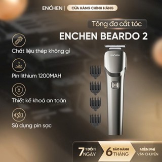 Tông đơ cắt tóc Enchen Beardo 2 tốc độ cao, lưỡi thép không gỉ, tặng 4 cử tạo kiểu - BH 6 tháng